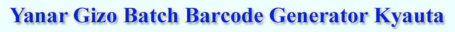 Yanar Gizo Batch Barcode Generator Kyauta