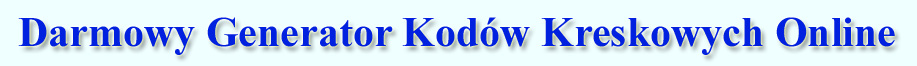 Bezpłatny generator wsadowych kodów kreskowych online